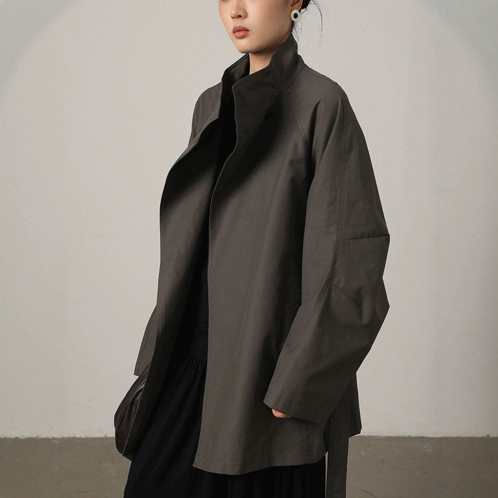 Damen Modische Langjacke Nord Taschen