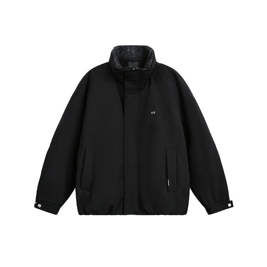 Herren Oversize Steppjacke mit hohem Kragen und Teddyfutter Nord Taschen