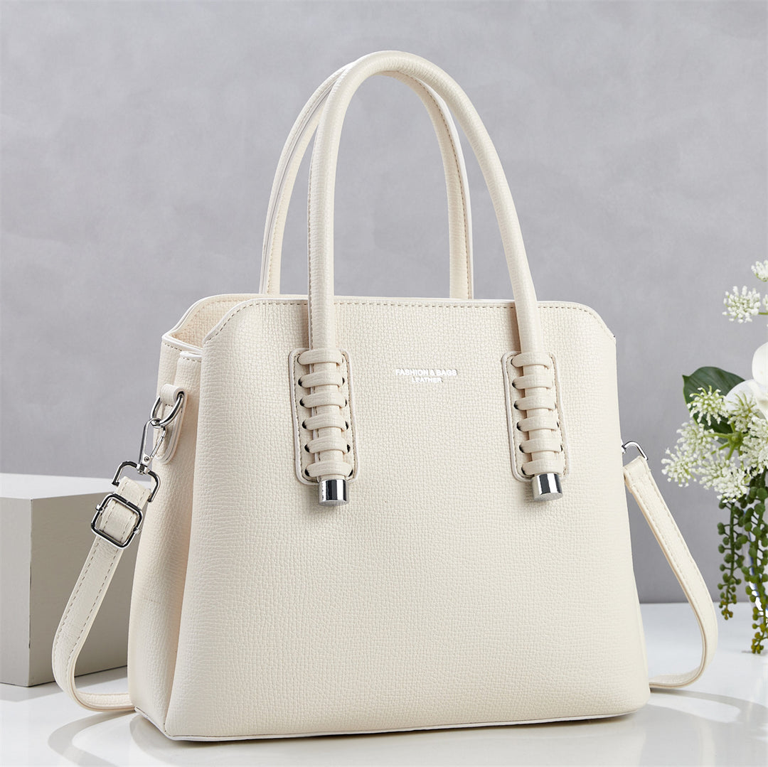 Damen Handtasche mit strukturiertem Kunstleder und abnehmbarem Schulterriemen Nord Taschen