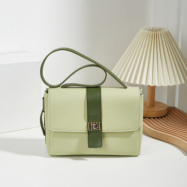 Damen elegante Handtasche mit modernem Klappenverschluss und praktischen Fächern Nord Taschen