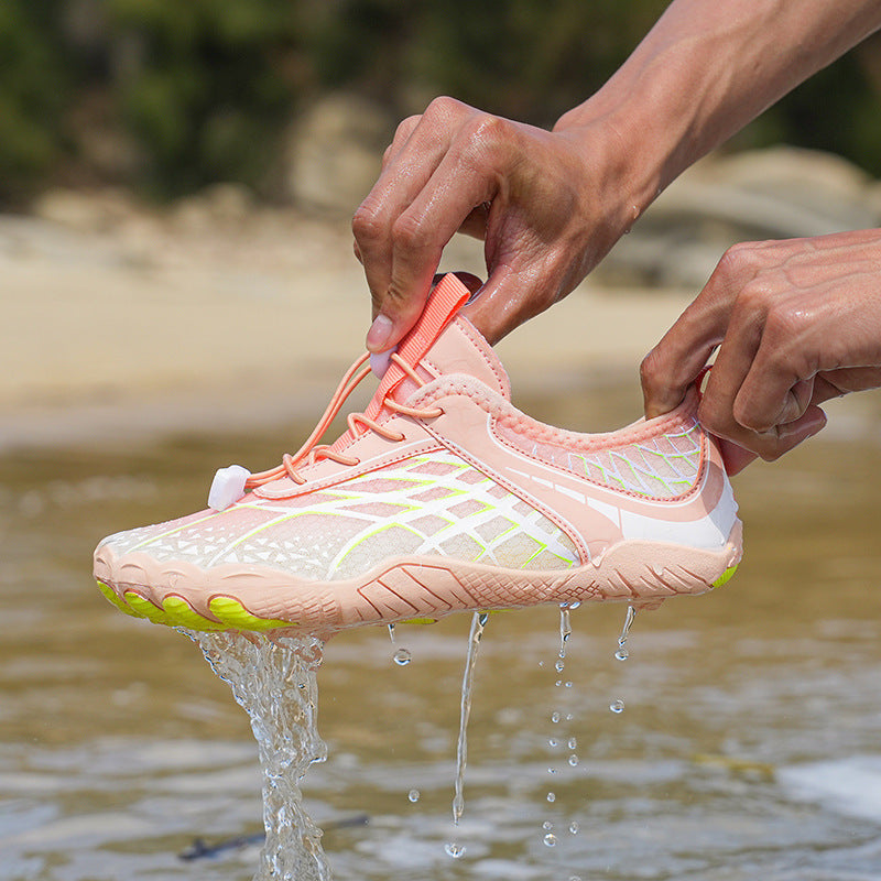 Damen wasserdichte Badeschuhe mit rutschfester Sohle und atmungsaktivem Obermaterial