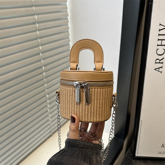 Damen Mini-Rucksackhandtasche mit elegantem Zipper und praktischem Tragegriff Nord Taschen