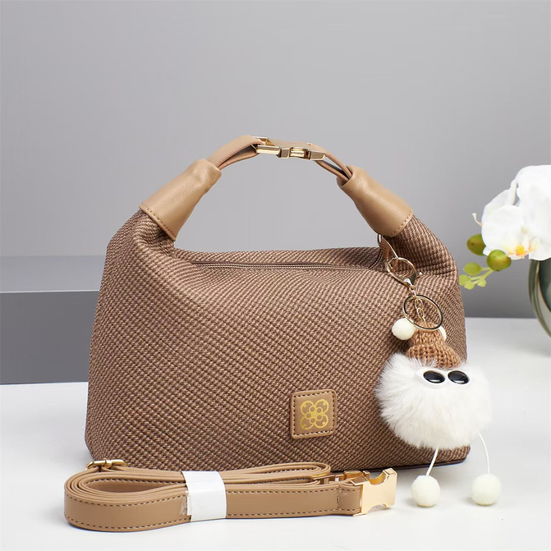 Damen Handtasche mit strukturiertem Design und abnehmbarem Tragegurt Nord Taschen