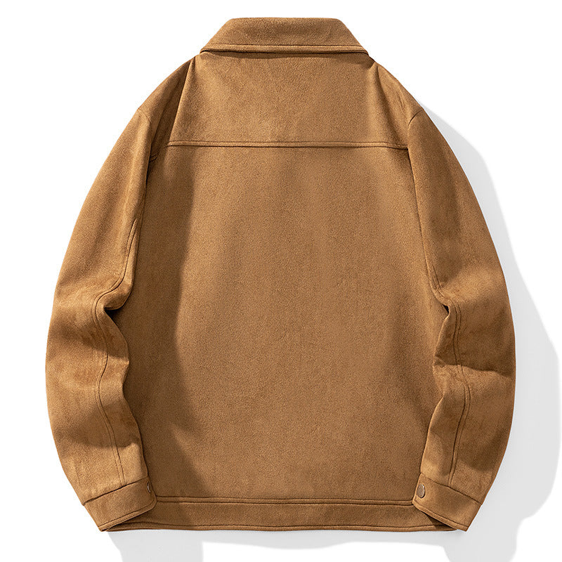 Herren Overshirt‑Jacke aus weichem Wollmix mit gesteppter Innenfütterung und Druckknopfverschluss Nord Taschen