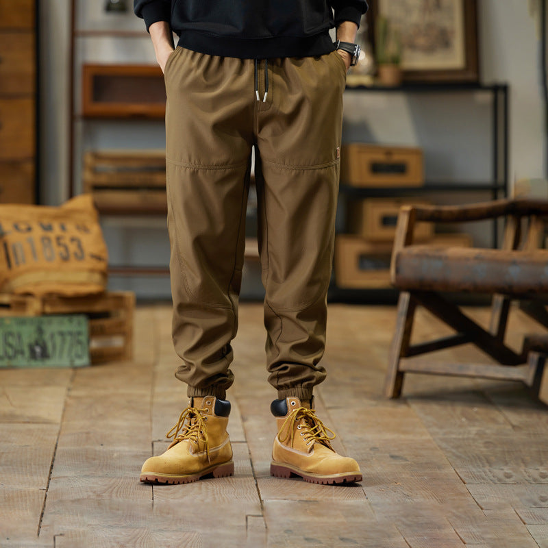 Herren Cargo-Joggerhose mit Kordelzug, verstärkten Knieeinsätzen und elastischen Bündchen Nord Taschen