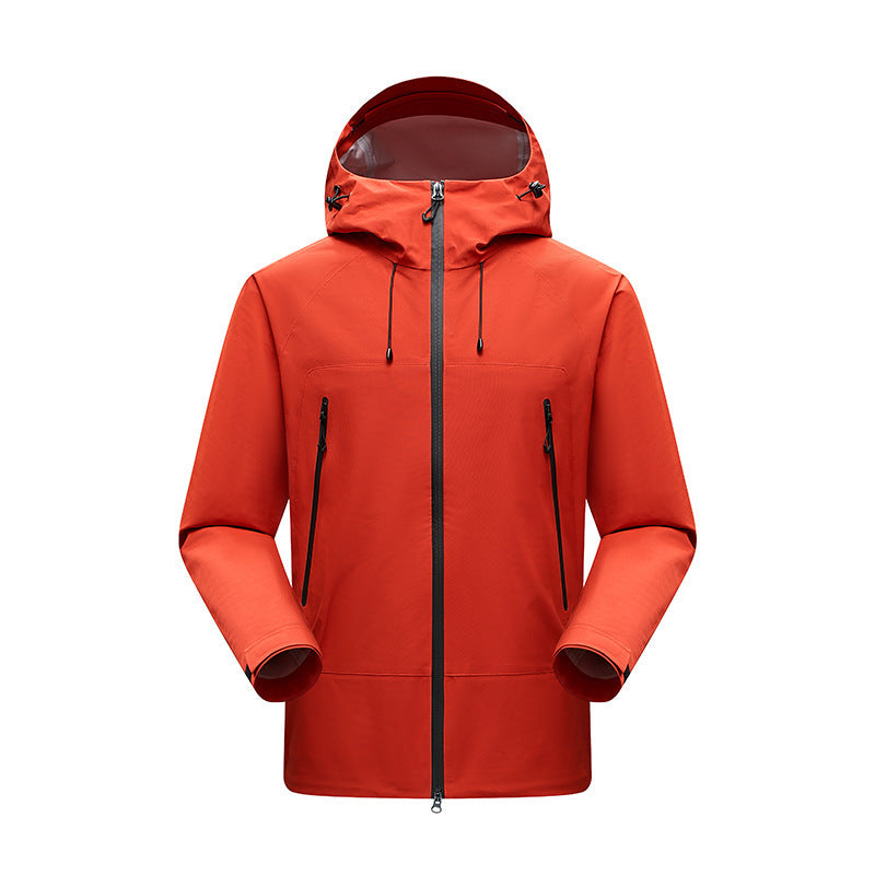Herren Minimalistische technische dreilagige Softshelljacke mit versiegelten Nähten und wasserdichtem Frontreißverschluss Nord Taschen