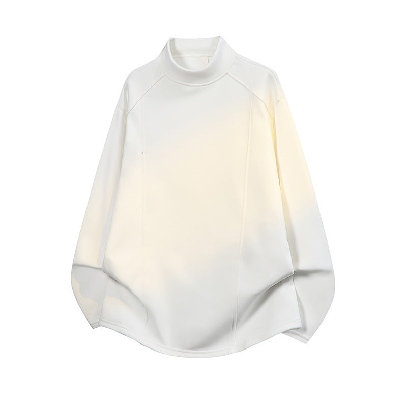 Herren Oversize Stehkragen-Sweatshirt mit Raglanärmeln und dezentem Farbverlauf Nord Taschen