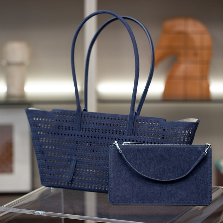 Damen geräumige und luftige Shopper-Tasche mit abnehmbarem Kosmetiktäschchen Nord Taschen