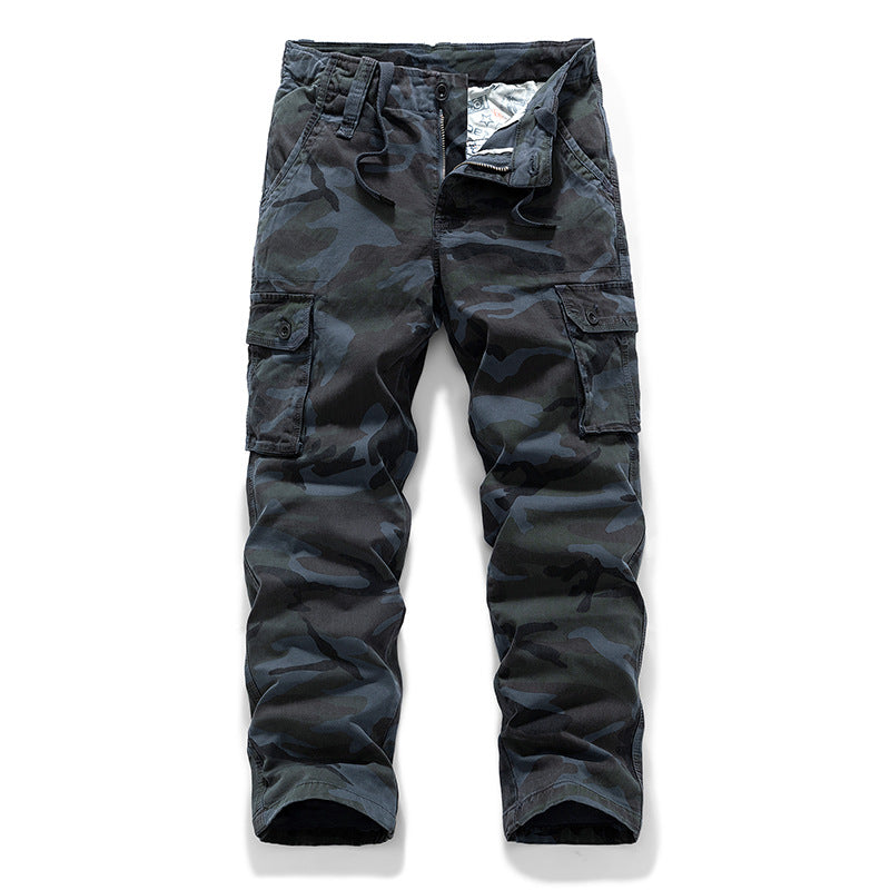 Herren Cargohose im Military‑Look mit Mehrfachtaschen, Kordelzugbund und verstärkten Kniepartien Nord Taschen