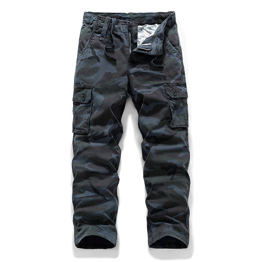 Herren Cargohose im Military‑Look mit Mehrfachtaschen, Kordelzugbund und verstärkten Kniepartien Nord Taschen