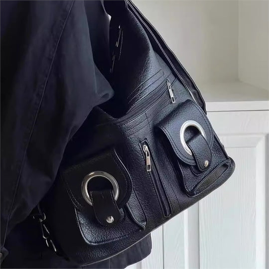 Damen trendige Hobo-Handtasche mit auffälligen Taschen und modernem Design Nord Taschen