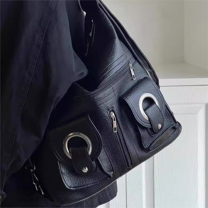Damen trendige Hobo-Handtasche mit auffälligen Taschen und modernem Design Nord Taschen