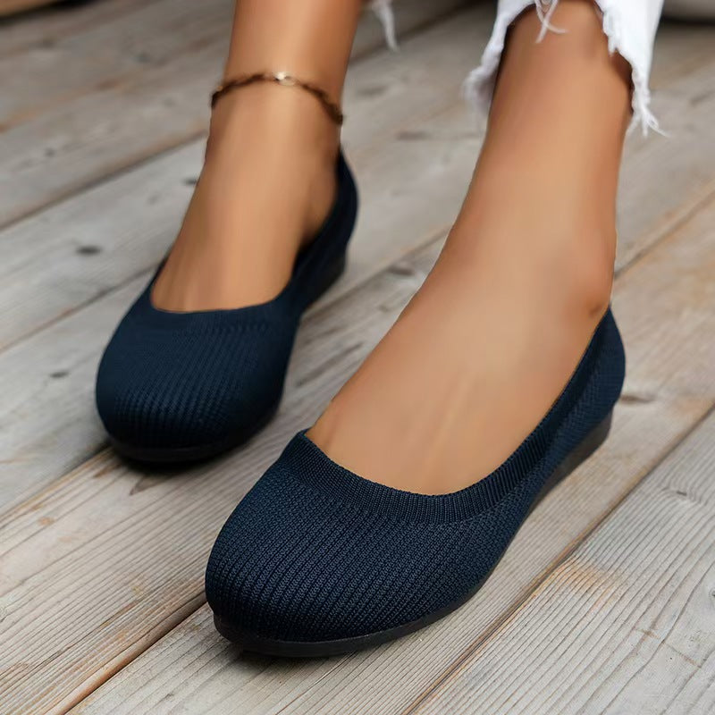 Damen bequeme Ballerinas aus elastischem GewNord Taschene mit formschöner Sohle