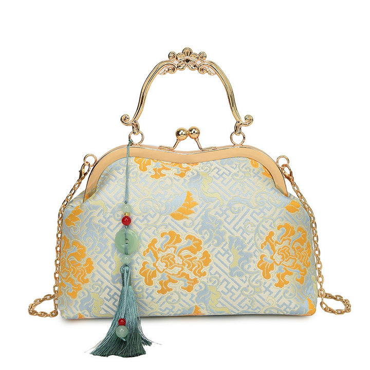 Damen Designer-Handtasche mit goldenen Details Nord Taschen