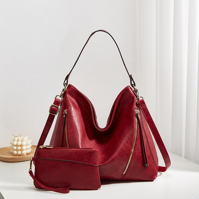 Damen Hobo-Tasche mit luxuriösem Kunstleder und geräumiger Innenaufteilung Nord Taschen