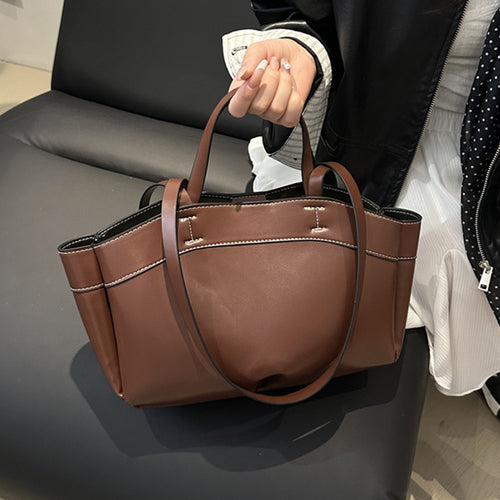 Damen Tragetasche aus hochwertigem Kunstleder mit funktionalen Innenfächern Nord Taschen