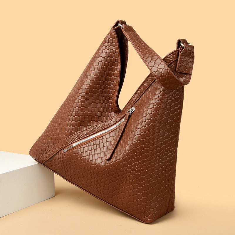 Damen trendige Umhängetasche mit strukturiertem Design und seitlichem Reißverschluss Nord Taschen
