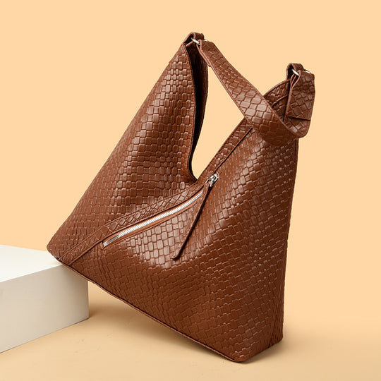 Damen trendige Umhängetasche mit strukturiertem Design und seitlichem Reißverschluss Nord Taschen