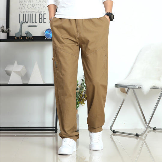 Herren Weite Cargohose im Utility‑Stil mit seitlicher Reißverschlusstasche und ergonomischen Nähten Nord Taschen