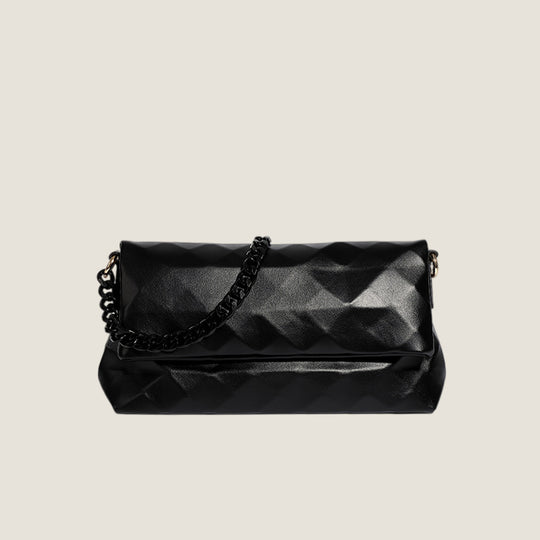 Damen Clutch-Tasche mit elegantem Faltendesign und luxuriösem Kettenriemen Nord Taschen