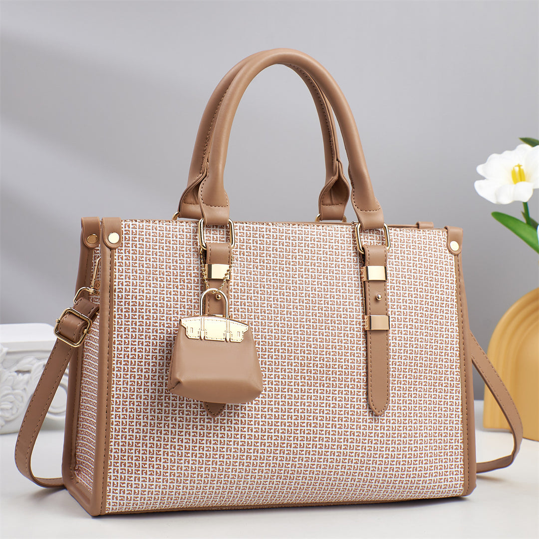 Damen strukturierte Handtasche mit abnehmbarer Mini-Tasche Nord Taschen