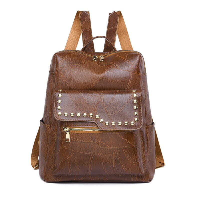 Damen eleganter Rucksack mit dekorativen Nieten Nord Taschen