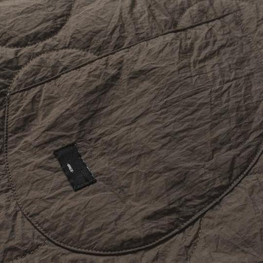 Unisex Wattierter Oversize-Anorak-Pullover mit halber Druckknopfleiste, Raglanärmeln und Tunnelzugsaum Nord Taschen
