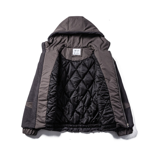 Herren Gepolsterte Stepp-Hoodie-Jacke mit Utility-Taschen Nord Taschen
