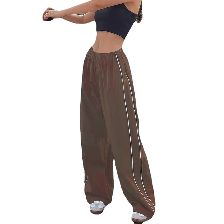 Damen Sportliche High-Waist Freizehhosen