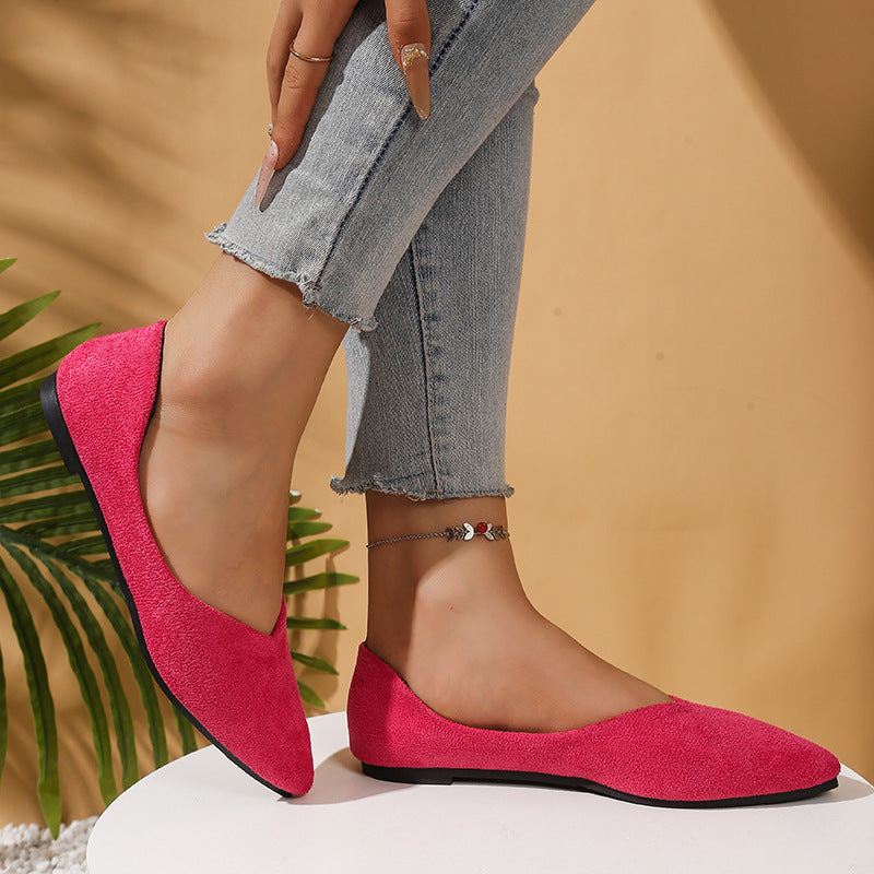 Damen Elegante Ballerinas mit flexiblem Fußbett und spitz zulaufendem Design