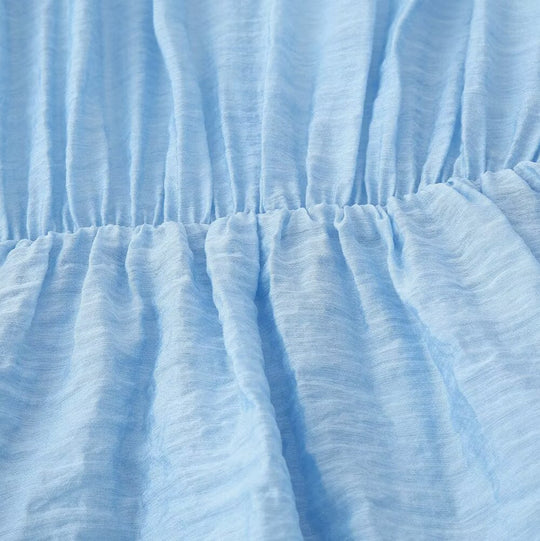 Damen Hemdblusenkleid mit Stufenrock, geraffter Taille und Fransen‑Gürteltasche Nord Taschen