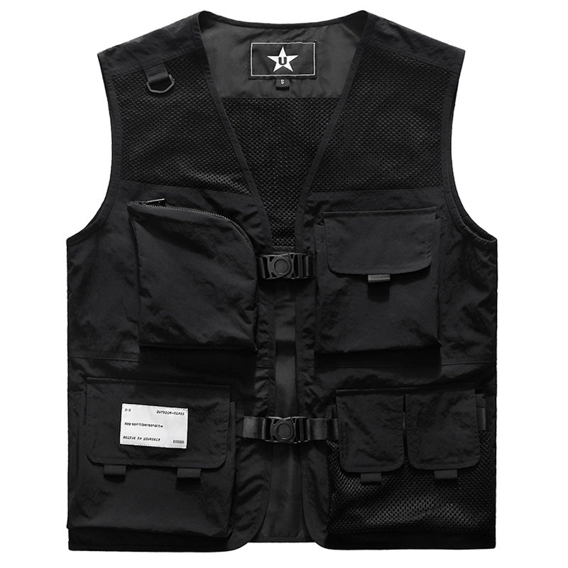 Herren Multifunktionale Einsatzweste mit Mesh-Rücken, modularer Taschenaufteilung und Klickverschlüssen Nord Taschen