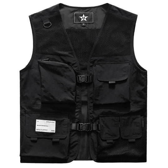 Herren Multifunktionale Einsatzweste mit Mesh-Rücken, modularer Taschenaufteilung und Klickverschlüssen Nord Taschen