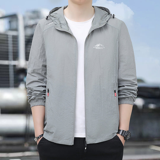 Herren Leichte Windjacke Nord Taschen