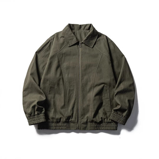 Herren Boxy-Fieldjacke im Utility-Look mit Stehkragen, durchgehendem Reißverschluss und elastischem Saum Nord Taschen