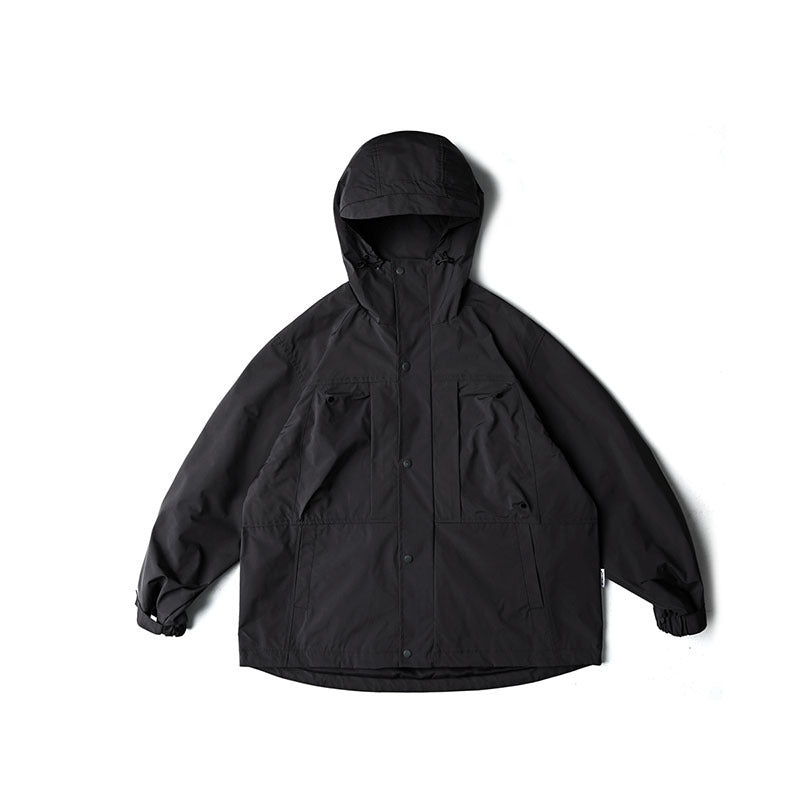 Unisex Wasserabweisende Oversize-Parka-Jacke mit Kapuze und Multifunktions-Taschen Nord Taschen