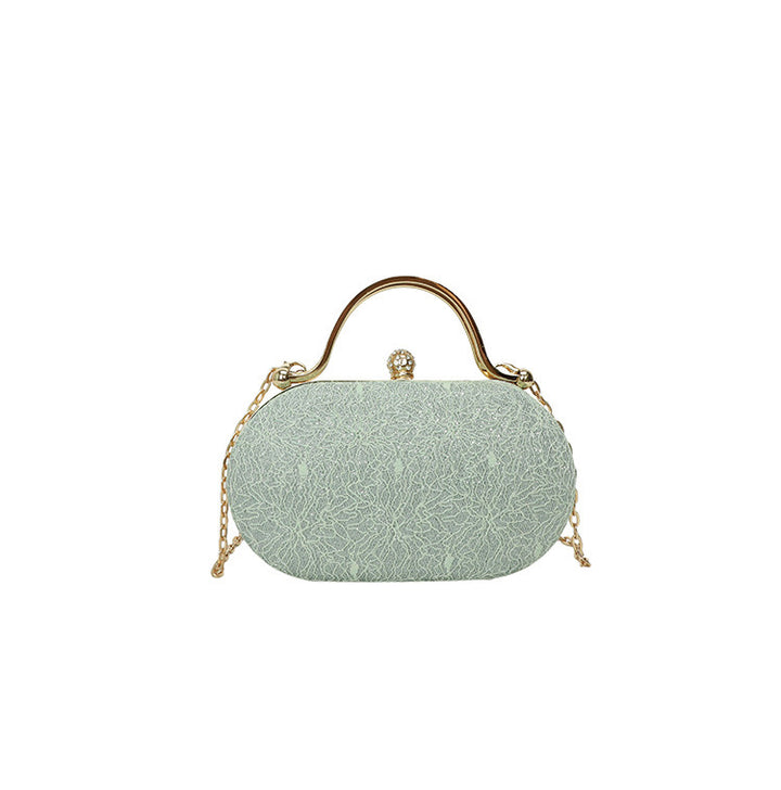 Damen Glamouröse Clutch mit funkelndem Design und abnehmbarem Kettenriemen Nord Taschen