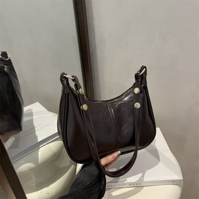 Damen modische Umhängetasche mit eleganten Knopfdetails Nord Taschen