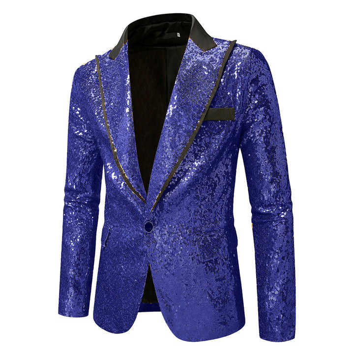 Herren Glitzernder Smokingblazer aus hochwertigem Satin