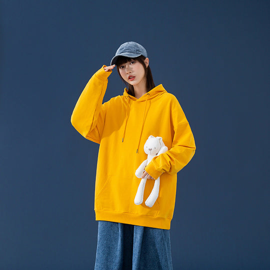 Damen Oversize-Kapuzenpullover mit Kängurutasche, tiefem Schulterfall und verstellbarer Kordel Nord Taschen