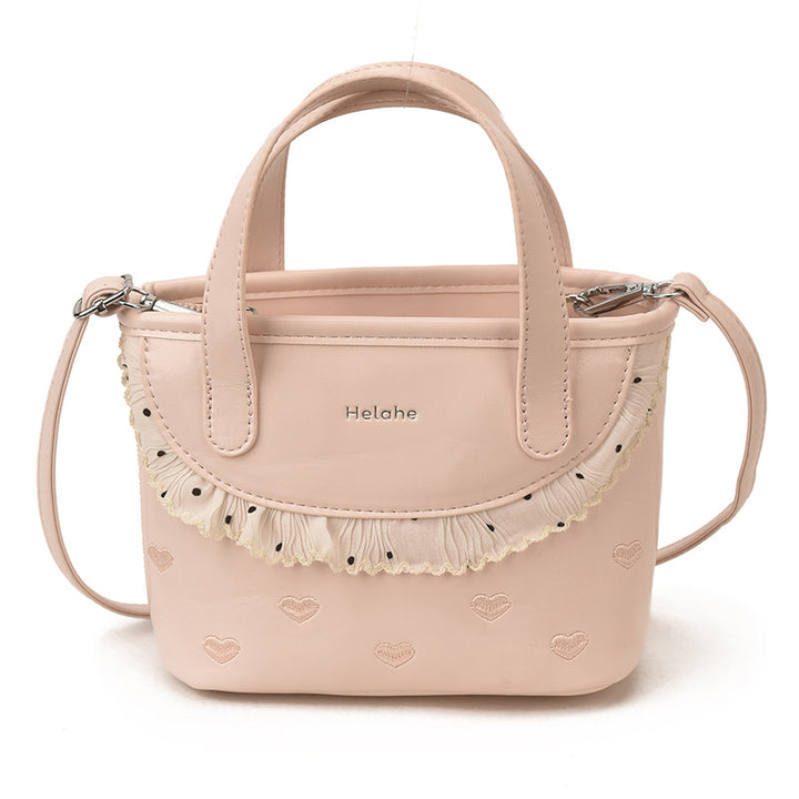 Damen modische Handtasche mit verspieltem Rüschendesign Nord Taschen
