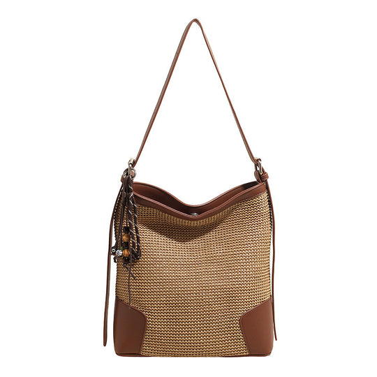 Damen Hobo-Tasche mit edler Flechtstruktur und abnehmbarem Schulterriemen Nord Taschen