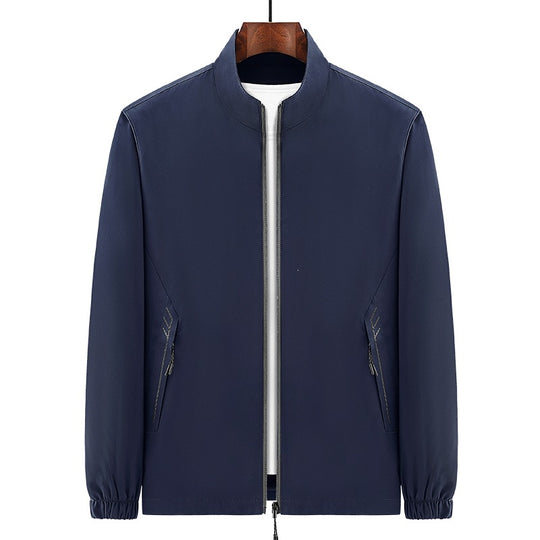 Herren Urbaner Micro‑Ripstop‑Übergangsblouson mit Stehkragen, verdecktem Reißverschluss & elastischen Manschetten Nord Taschen