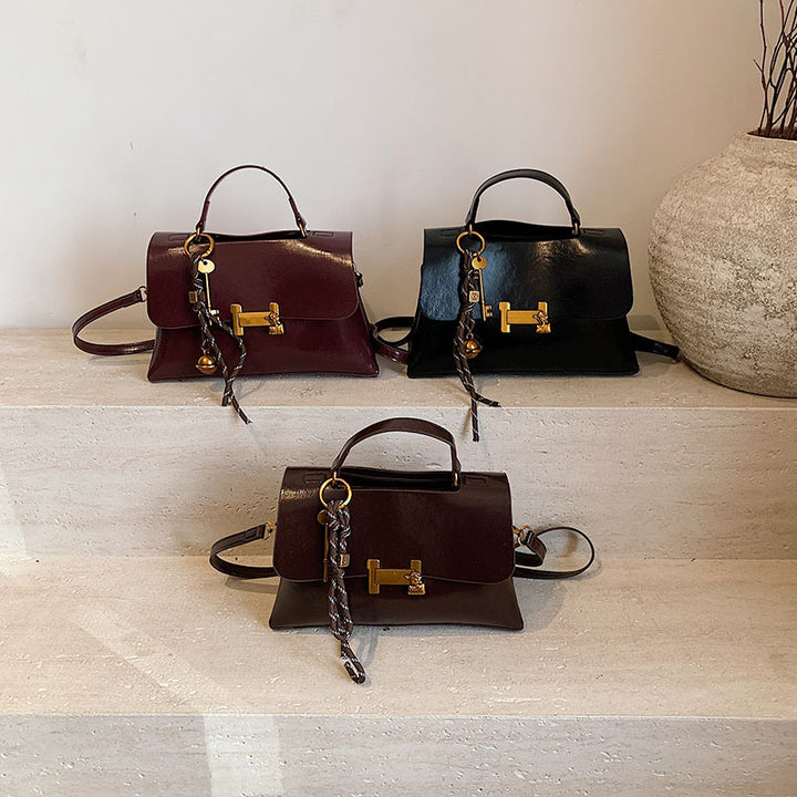 Damen elegante Handtasche mit einzigartigem Schlüsselanhänger Nord Taschen