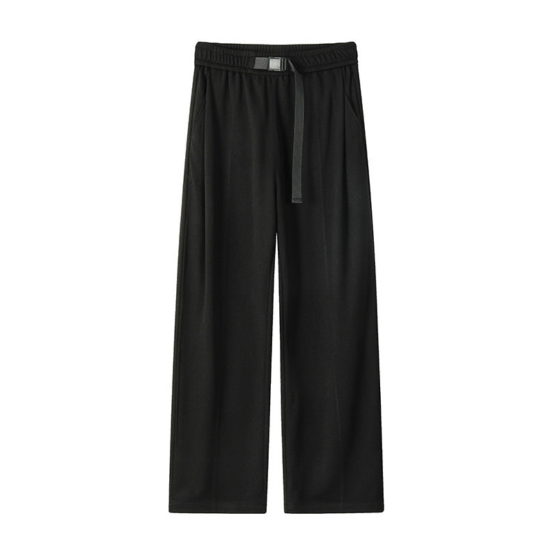 Herren Extraweite Drapierte Wide‑Leg‑Hose aus schwerfallendem Jersey mit Tunnelzugbund und Bundfalten Nord Taschen