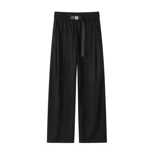 Herren Extraweite Drapierte Wide‑Leg‑Hose aus schwerfallendem Jersey mit Tunnelzugbund und Bundfalten Nord Taschen