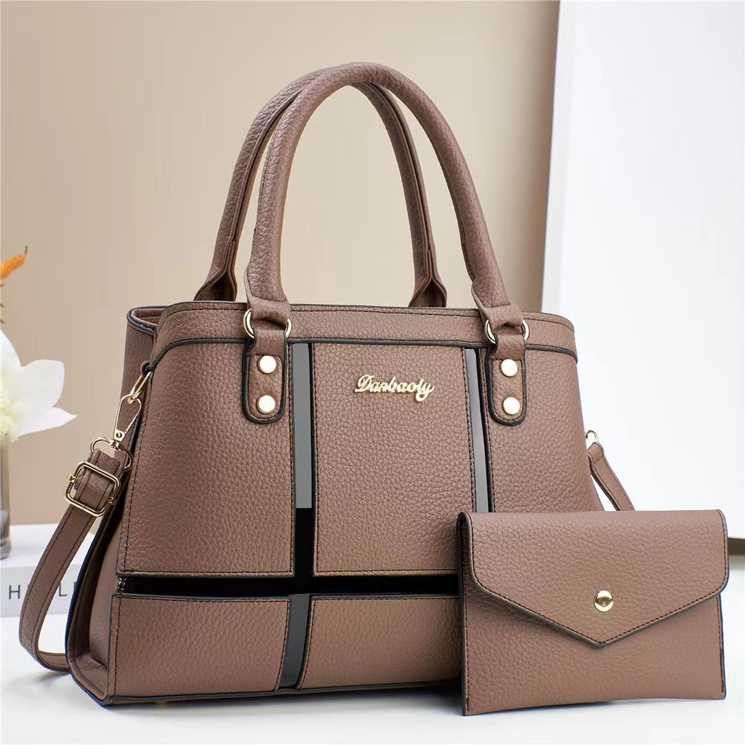 Damen praktische Handtasche mit abnehmbarer Clutch Nord Taschen