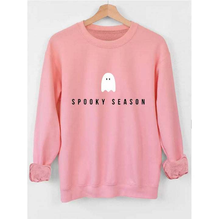 Unisex lässiges Halloween Sweatshirt mit Gespenst-Print und Oversize-Schnitt Nord Taschen