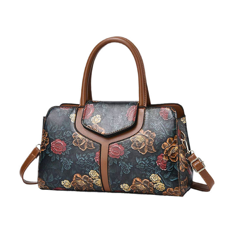 Damen stilvolle Handtasche mit floralem Design Nord Taschen