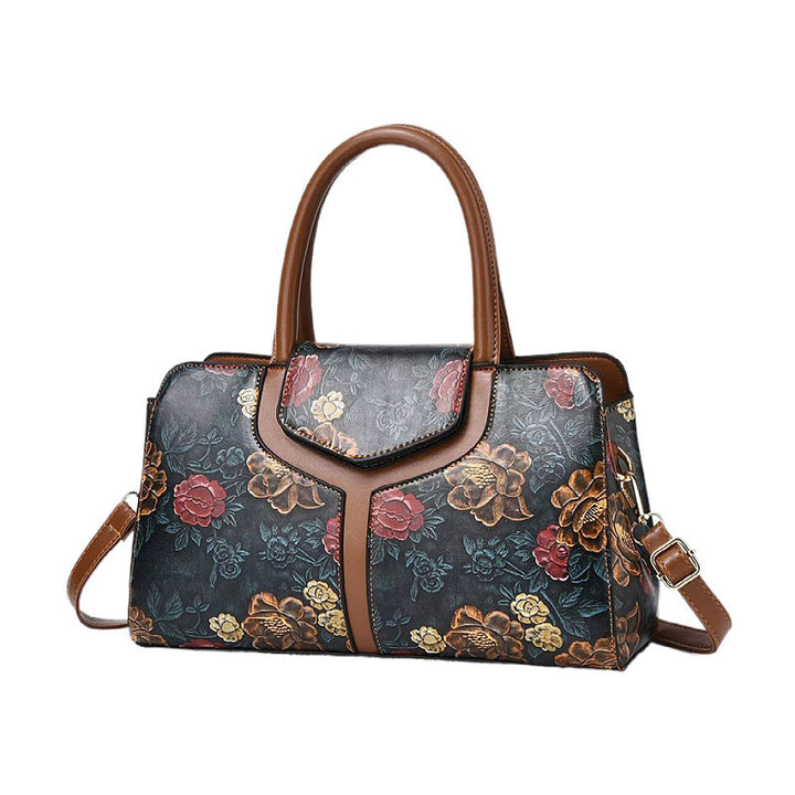 Damen stilvolle Handtasche mit floralem Design Nord Taschen